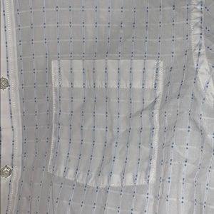 White & Blue Checked Dress shirt!